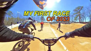 MY FIRST RACE OF 2023!! BMX RACING OVER 40!