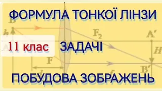 ФОРМУЛА ТОНКОЇ ЛІНЗИ. ПОБУДОВА ЗОБРАЖЕНЬ. ЗАДАЧІ #формулатонкоїлінзи #лінзи #побудовазображень