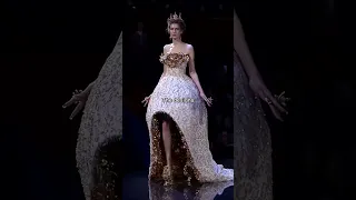 The designer vs the designs by Guo Pei✨#guopei #runway #designer #designs