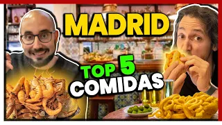 QUÉ COMER EN MADRID EN 1 DÍA *TOP 5 COMIDAS* DEBES COMER ESTO 😍🇪🇸