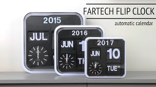 FLIP CLOCK CALENDAR Wall Clock - Fartech - First Setup