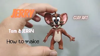 How to make Jerry with clay | Tom & Jerry cartoon | Clay art - Vicky25Crafts