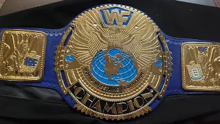 Axel Mean Malone unboxes the WWF Big Blue Belt