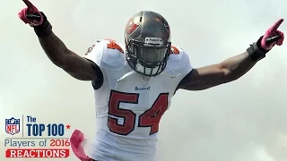 Lavonte David Reacts to #53 & Racing Gerald McCoy | Top 100 Players of 2016 Reaction | NFL Network