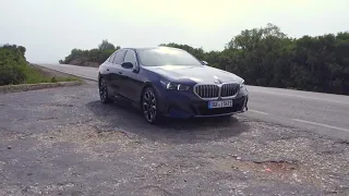 BMW i5 eDrive40 in Tanzanite Blue Driving Video