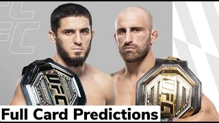 UFC 284: Makhachev vs. Volkanovski Full card Predictions and Breakdown !!!!!! #UFC284