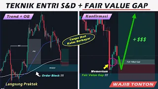 Teknik Konfirmasi Order Block + Fair Value Gap || Logika Imbalance Supply Demand || Mudah & Akurat