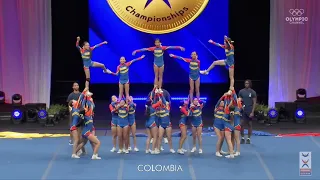 Team Colombia Youth All Girl Median ICU World Cheerleading Championship 2024 (Semi-Finals)