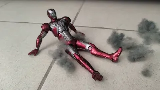 stop motion iron man vs iron man