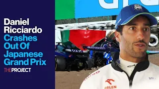 Daniel Ricciardo Crashes Out Of Japanese Grand Prix