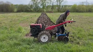 ч.1 Мотоблок замість трактора, але є одне але... Весняна Оранка мотоблоком, 0.2 га під посів пшениці