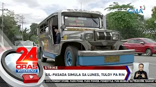 Tigil-pasada simula sa Lunes, tuloy pa rin — Manibela | 24 Oras Weekend