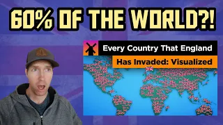 Californian Reacts | Every Country England Has INVADED: Visualized