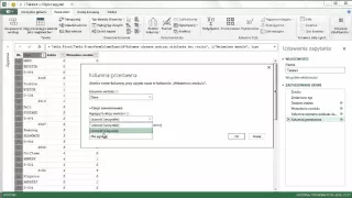 excel-583 - Power Query - zmiana układu danych z jedno na wielokolumnowy