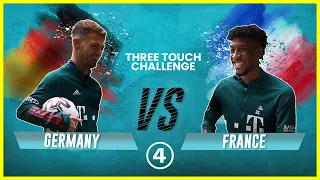 Kimmich & Musiala vs Coman & Pavard | 🇩🇪 vs 🇫🇷 Three Touch Challenge