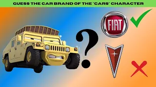 Guess The Brand Car by Cars Character - Car Quiz Challenge 2024 (PART - 14)