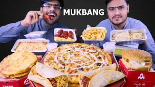 Eating Pizza, royal Burger, Maxican Sandwich, Gyora, Pasta, Spin Roll | Mukbang Asmr