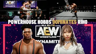 POWERHOUSE HOBBS DOMINATES RIHO AEW FIGHT FOREVER RYONA