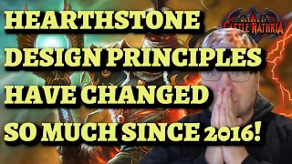 Hearthstone DESIGN PRINCIPLES HAVE CHANGED COMPLETELY from 2016 to 2022!