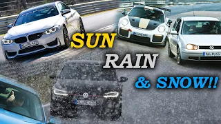 4 Seasons in 1 Lap!!! Craziest Nürburgring Weather!