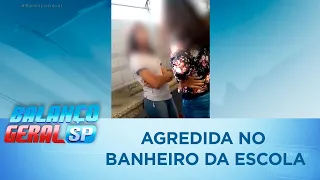 Aluna é agredida dentro do banheiro da escola