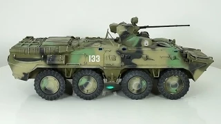 БТР-80А 1:35 (звезда) обзор масштабная модель бронетехника танк / Model BTR armored vehicles tank