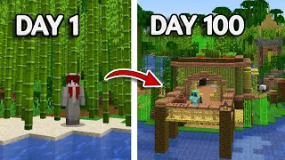 100 Days in a BAMBOO Jungle | Hardcore Minecraft