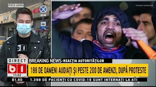 188 DE OAMENI AUDIATI SI PESTE 200 DE AMENZI DUPA PROTESTE_Stiri B1_30 martie 2021