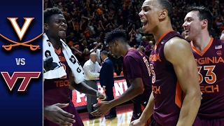 Virginia vs. Virginia Tech Men's Basketball Highlights (2016-17)