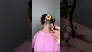 CREEPY SPIDER BUN HAIRSTYLE