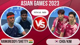 RANKIREDDY/SHETTY 🇮🇳VS🇰🇷 CHOI/KIM - Badminton Asian Games 2023 - Highlights FINAL MD