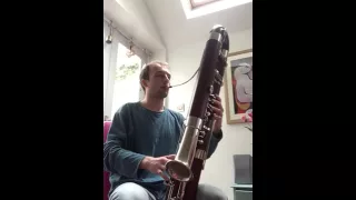 Beethoven's 9th Symphony, 4th mvmt Bassoon Counter Duet - played on Contrabassoon