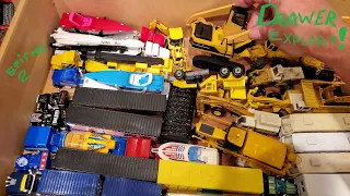 Diecast Drawer Explore! - Episode 2 - Monster Trucks and Construction Machinery