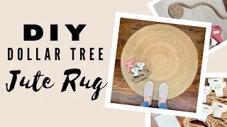 DIY Dollar Tree Jute Rug | DIY Home Decor | Dollar Tree DIY