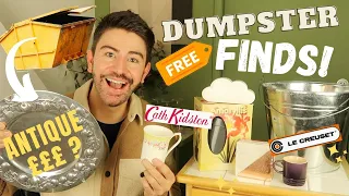 DUMPSTER DIVING IN LONDON! AMAZING FREE FINDS | MR CARRINGTON