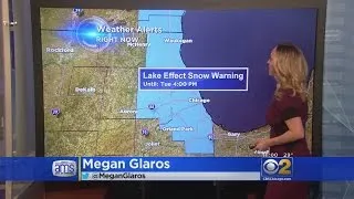 Lake Effect Snow Warning In Effect Monday Night Into Tuesday For Chicago