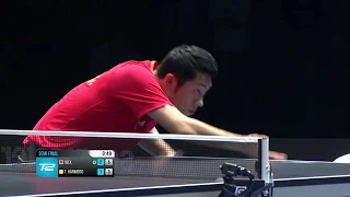 Xu Xin vs Tomokazu Harimoto - T2 Diamond Singapore (Table Tennis SlowMo)