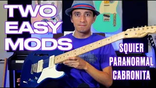 Make your Squier Paranormal Guitar feel like a million bucks, even with NO experience!  ( DIY Mods )