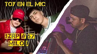 Mexicano Reacciona a " Toy en el Mic" MILO J || BZRP Music Sessions #57