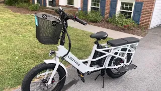 Lectric Expedition 150 mile long range cargo bike review!!!! Especially helpful if you are short!