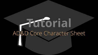 Tutorial: Character Sheet #1 Ability Scores, Saves, Class, race and kits.