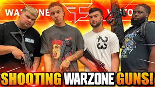 Nuke Squad SHOOTING WARZONE GUNS in Real Life! (AMAX, KAR98, MP5)