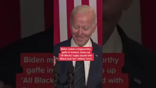 Biden's gaffe in Ireland, mixes ‘All Blacks’ rugby squad with ‘Black and Tan’ military force #shorts