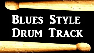 Slow Blues Drum Beat 60 BPM Rock Bass Guitar Backing Track Drums Only #97