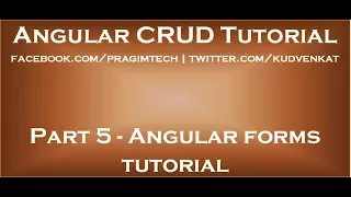 Angular forms tutorial