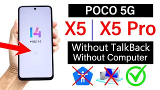 Poco  X5/X5 Pro 5G FRP UNLOCK (Without PC) | MIUI 14 - 100% Working