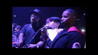 Justin Bieber with Jamie Foxx at 1Oak nightclub in Los Angeles, California - February 14, 2016