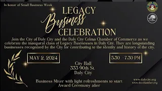 Daly City Legacy Business Celebration - 05/02/2024