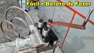 Como Fazer uma Mini Calandra Caseira - Homemade Roller Bender