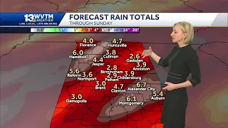 Heavy rain and storms forecast for Central Alabama later this week
